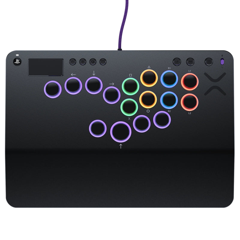 Turtle Beach Victrix Pro KO Leverless Fight Stick Grey for PlayStation 5 close up detail