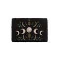 Black Dark Forest Moon Phase Doormat