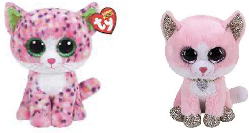 Ty Beanie Boos Fiona Pink Cat