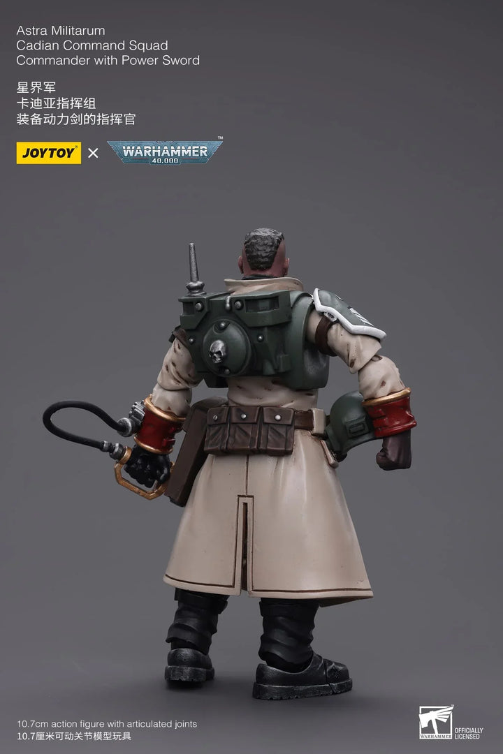 JoyToy Cadian Command Squad Commander (Power Sword) Warhammer 40K 1/18 Scale Action Figure