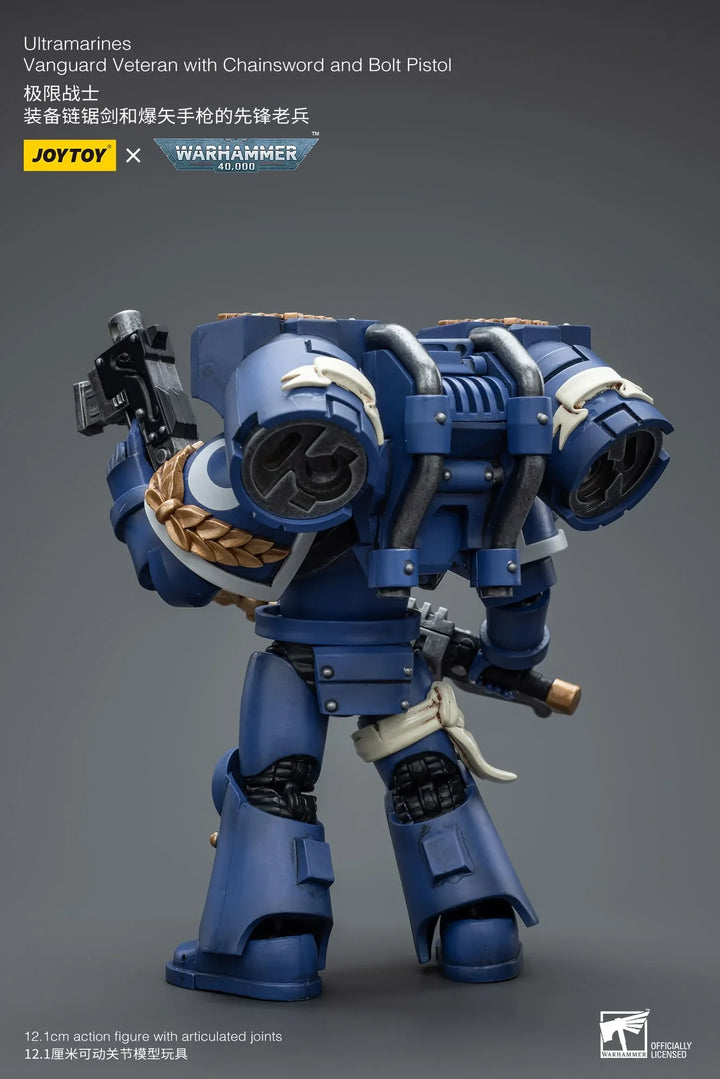 JoyToy Ultramarines Vanguard Veteran (Chainsword & Bolt Pistol) Warhammer 40K 1/18 Scale Action Figure