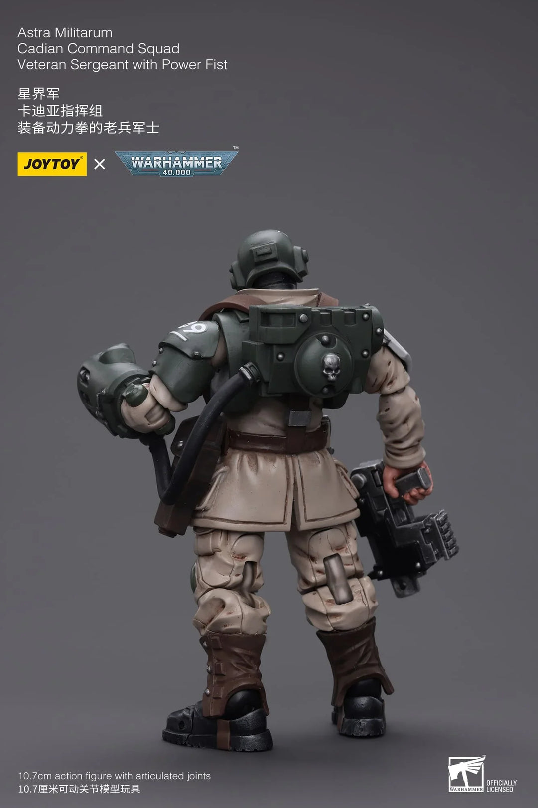 JoyToy Veteran Sergeant (Cadian Command Squad) Warhammer 40K 1/18 Scale Action Figure