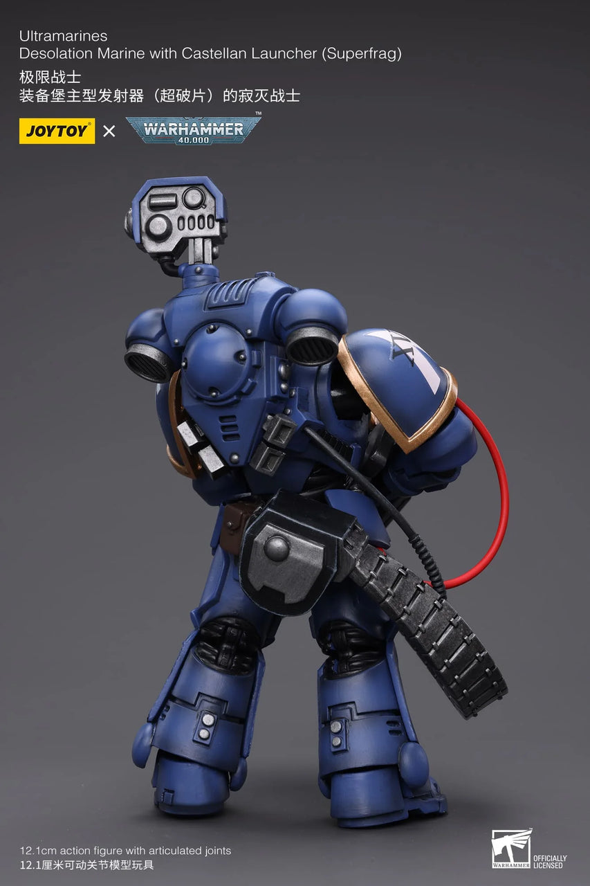 Warhammer 40K 1/18 Scale Ultramarines Desolation Marine with Castellan Launcher (Superkrak)