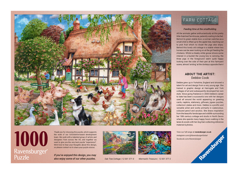 Farm Cottage 1000 Piece Jigsaw Puzzle