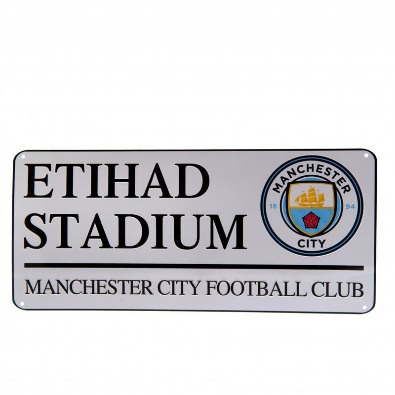 Manchester City FC White Street Sign collectible from Infinity Collectibles 2026