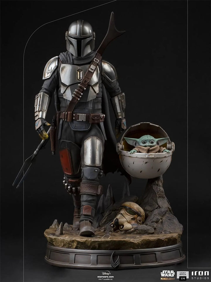 Iron Studios Star Wars 1/4 Legacy Scale Statue The Mandalorian and The Child