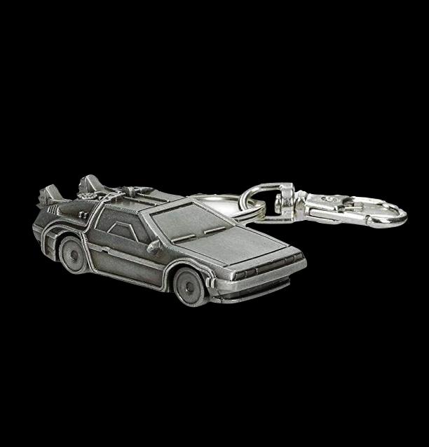 Back to the Future DeLorean Time Machine 3D Metal Keyring alternate view