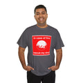 'In Case of Fire, Save My Vinyl' T-Shirt, showing reverse