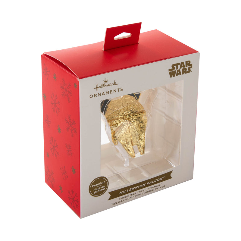 Premium Collectable Star Wars™ - Golden Millennium Falcon Ornament
