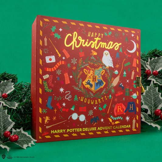 Harry Potter Deluxe Advent Calendar with Lock Box and Firebolt Prize, alternate view