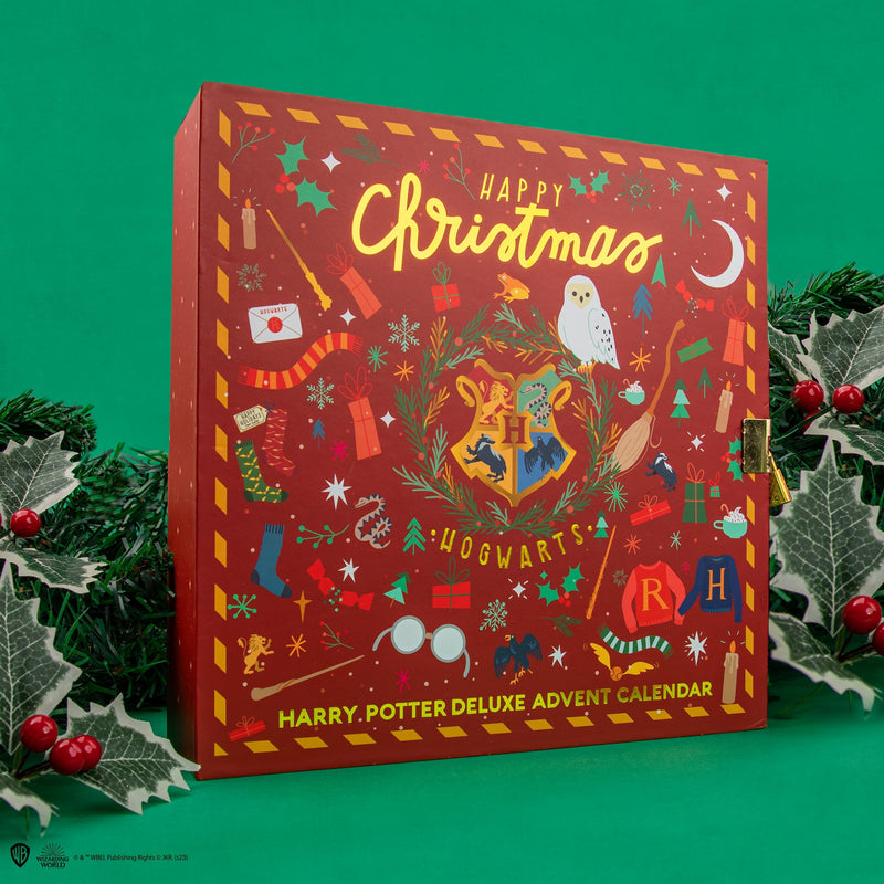 Harry Potter Deluxe Advent Calendar with Lock Box and Firebolt Prize, alternate view