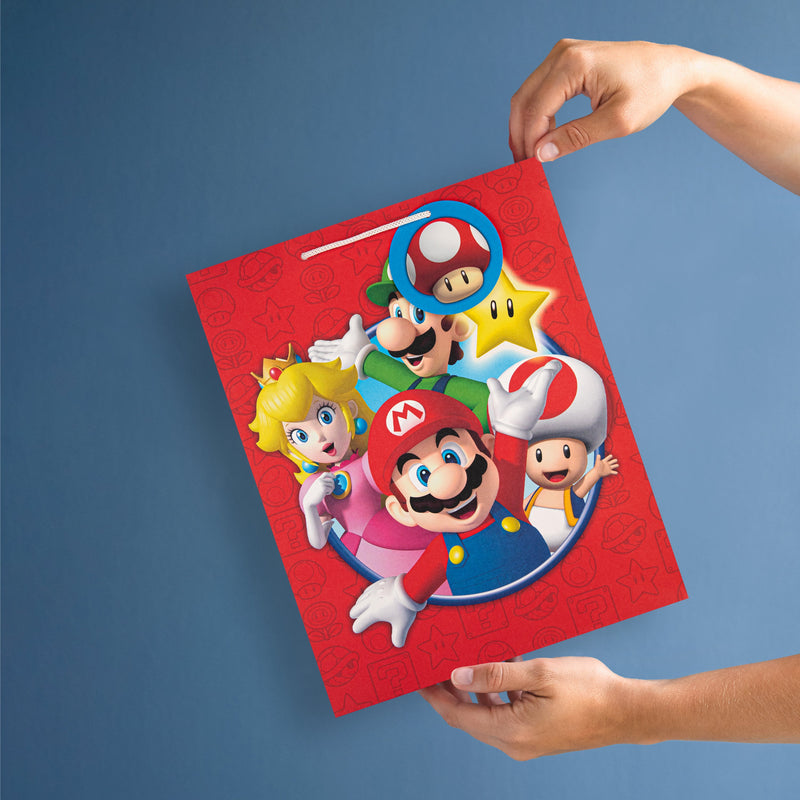Large Gift Bags - Pack of 3 Super Mario Bros Design