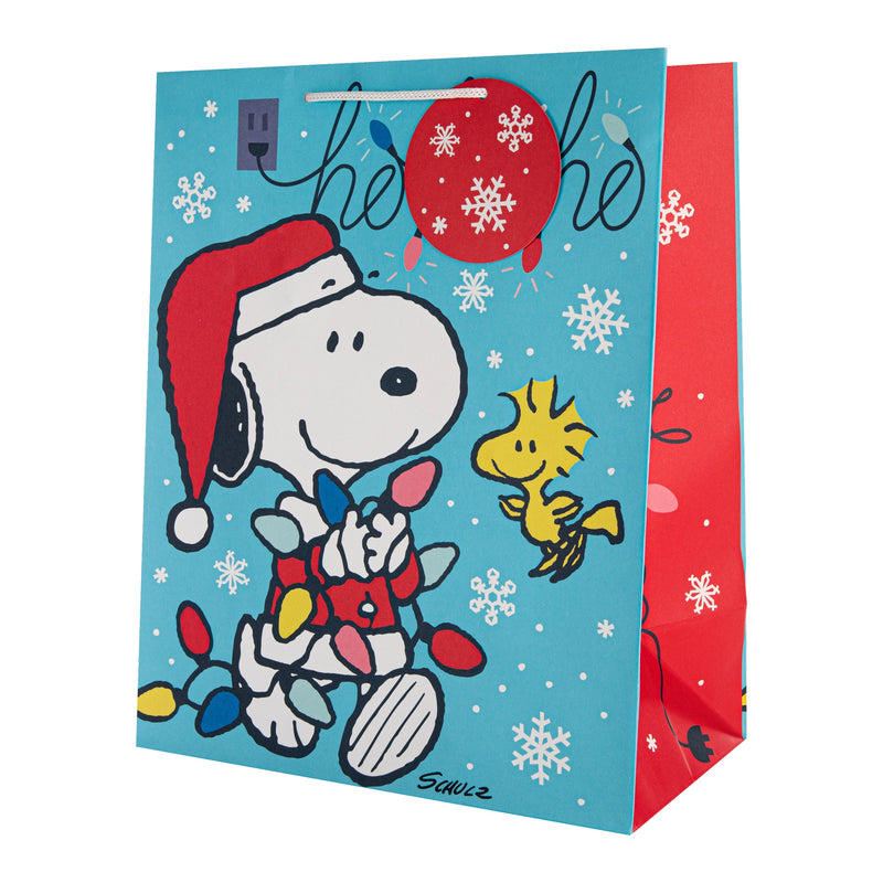 Large Christmas Gift Bags - Pack of 3 PEANUTS™ SNOOPY & WOODSTOCK Design