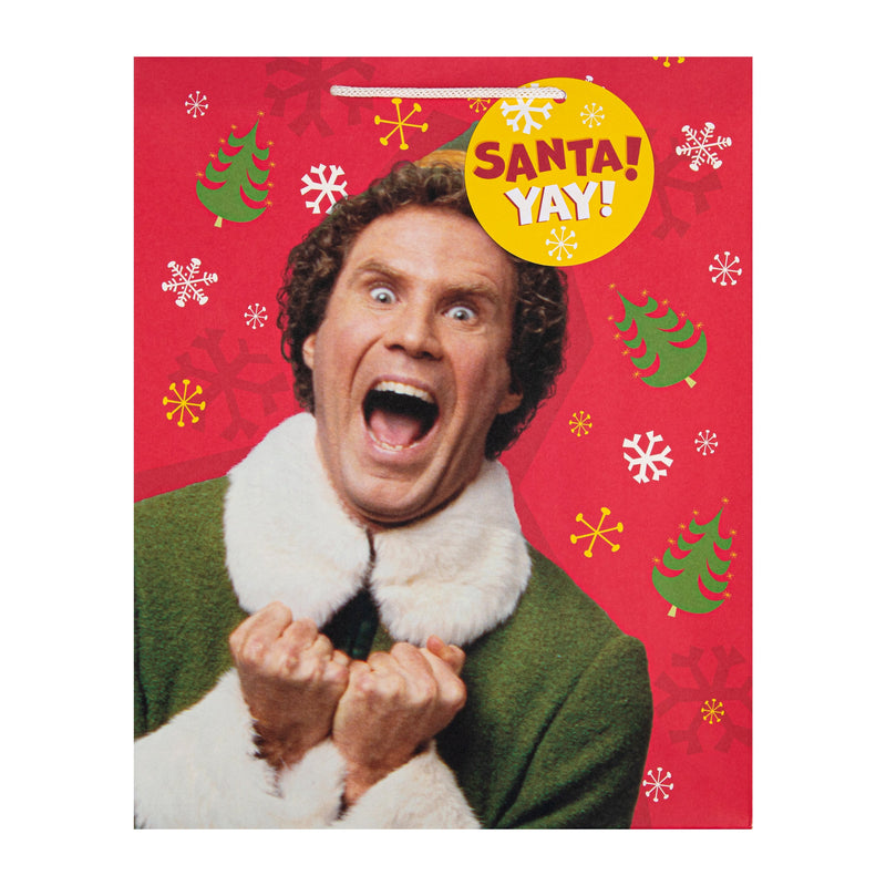Large Christmas Gift Bag - Red Buddy the Elf Design