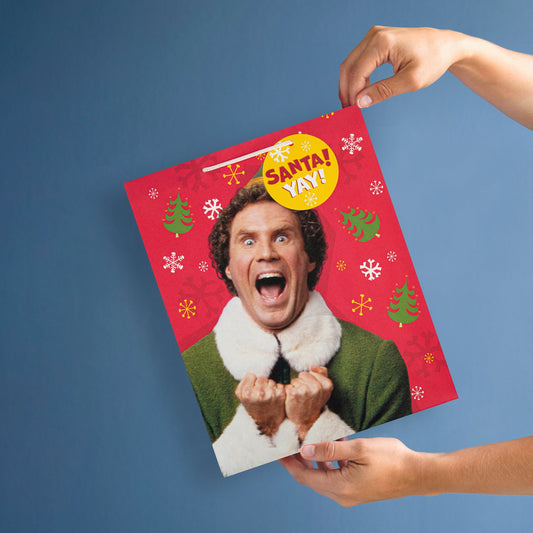 Large Christmas Gift Bag - Red Buddy the Elf Design