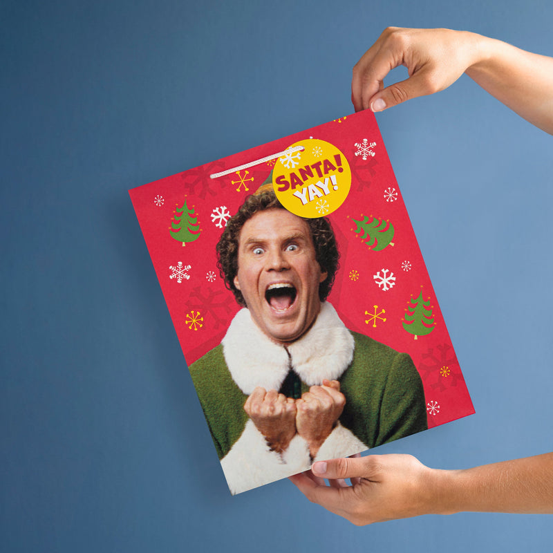 Large Christmas Gift Bag - Red Buddy the Elf Design