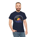 'Money Can't Buy Happiness, But It Can Buy Vinyl' Men's T-Shirt, showing reverse