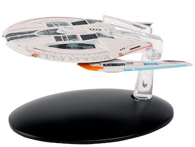 U.S.S. Edison NCC-95160 Federation Temporal Warship Model Diecast Ship STO (Eaglemoss / Star Trek), alternate view