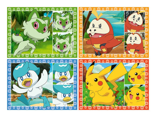Speedy Puzzle Pokemon 4x35 Piece Jigsaw Puzzles - Image