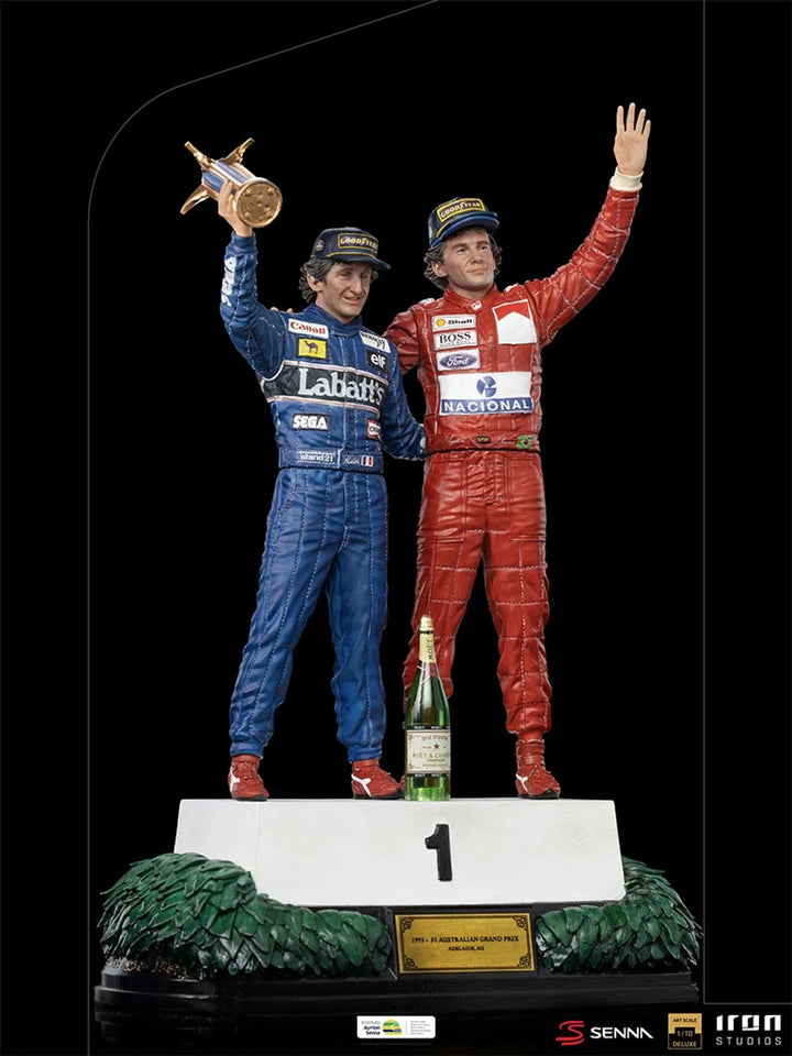 Iron Studios Ayrton Senna 1/10 Deluxe Art Scale Alain Prost & Ayrton Senna Last Podium