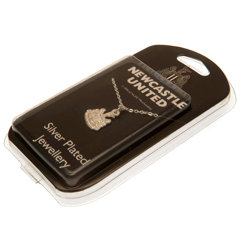 Newcastle United FC Silver Plated Pendant & Chain