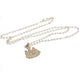 Newcastle United FC Silver Plated Pendant & Chain