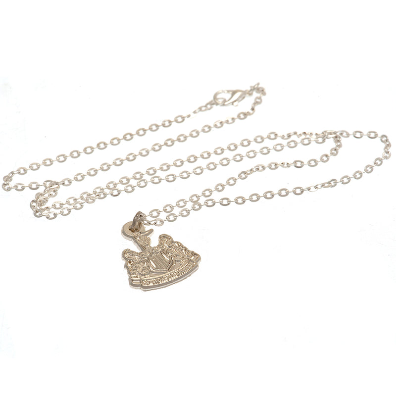 Newcastle United FC Silver Plated Pendant & Chain