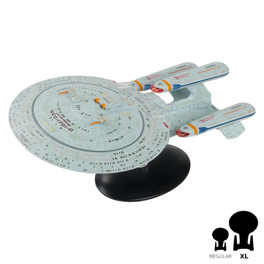 #20 Future U.S.S. Enterprise NCC-1701-D ('All Good Things…') XL EDITION Model Diecast Ship (Eaglemoss / Star Trek)