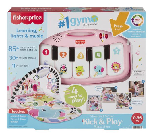 Fisher Price Glow and Grow Kick and Play Gym Pink
