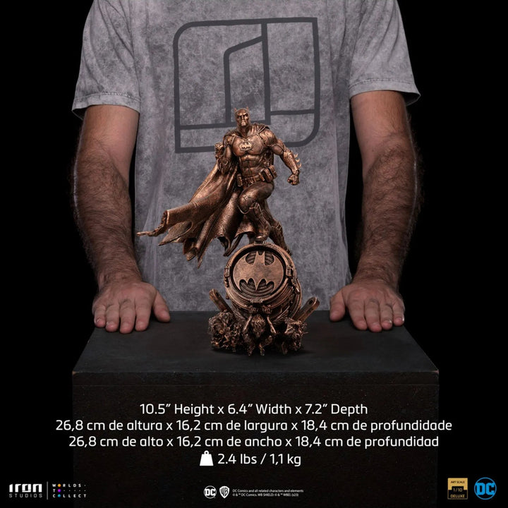 Iron Studios DC Batman Deluxe (Bronze Version) Infinity Collectables Exclusive 1/10 Limited Edition Art Scale Statue