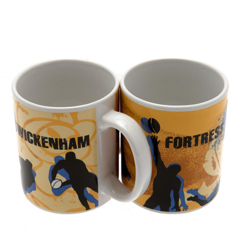 England RFU Fortress Twickenham Mug, close-up detail