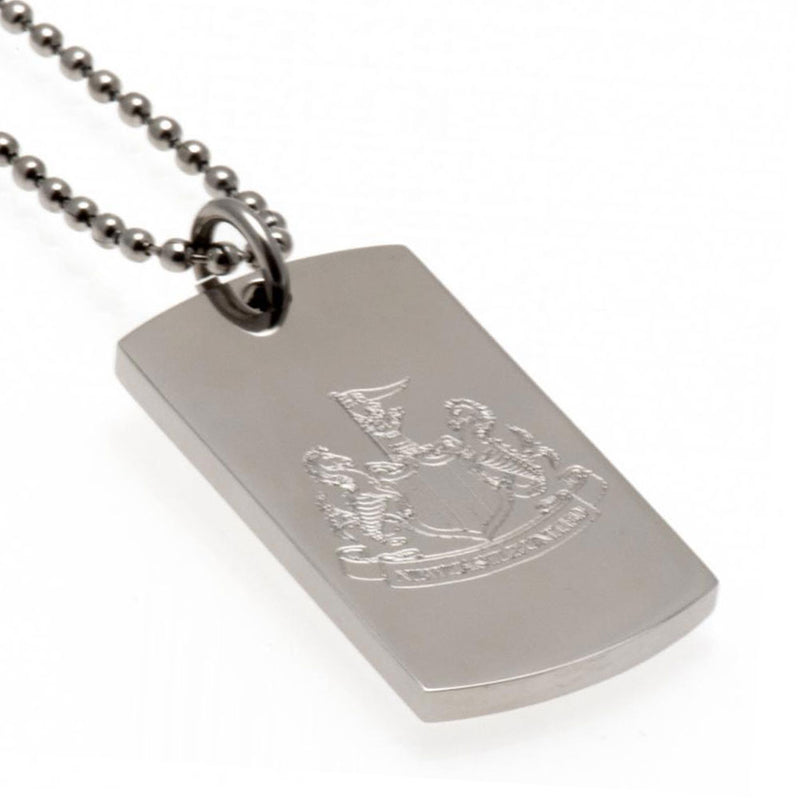 Newcastle United FC Engraved Dog Tag & Chain collectible from Infinity Collectibles 2026