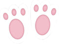 Easter Bunny Feet Embellishment Decorations 11cm - Pack of 40, alternate view