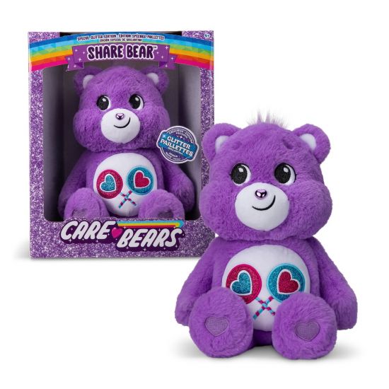 Care Bears 35cm Glitter Belly Share Bear Medium Plush