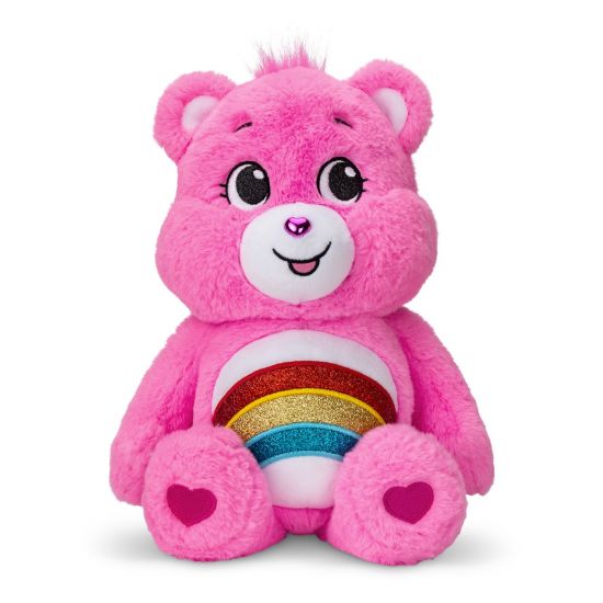 Care Bears 35cm Glitter Belly Cheer Bear Medium Plush