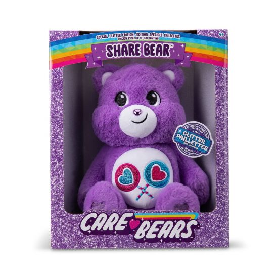 Care Bears 35cm Glitter Belly Share Bear Medium Plush