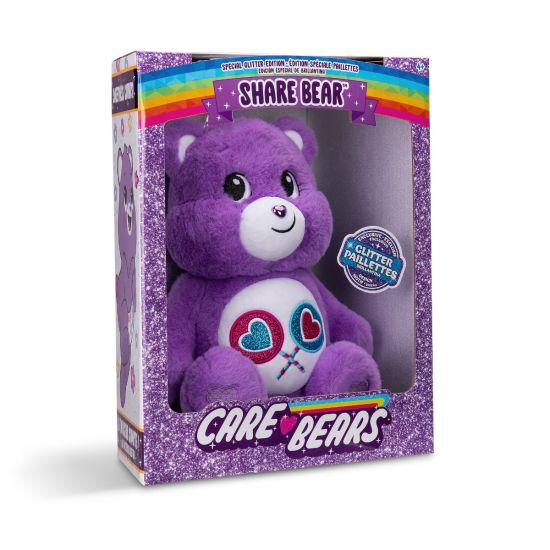 Care Bears 35cm Glitter Belly Share Bear Medium Plush