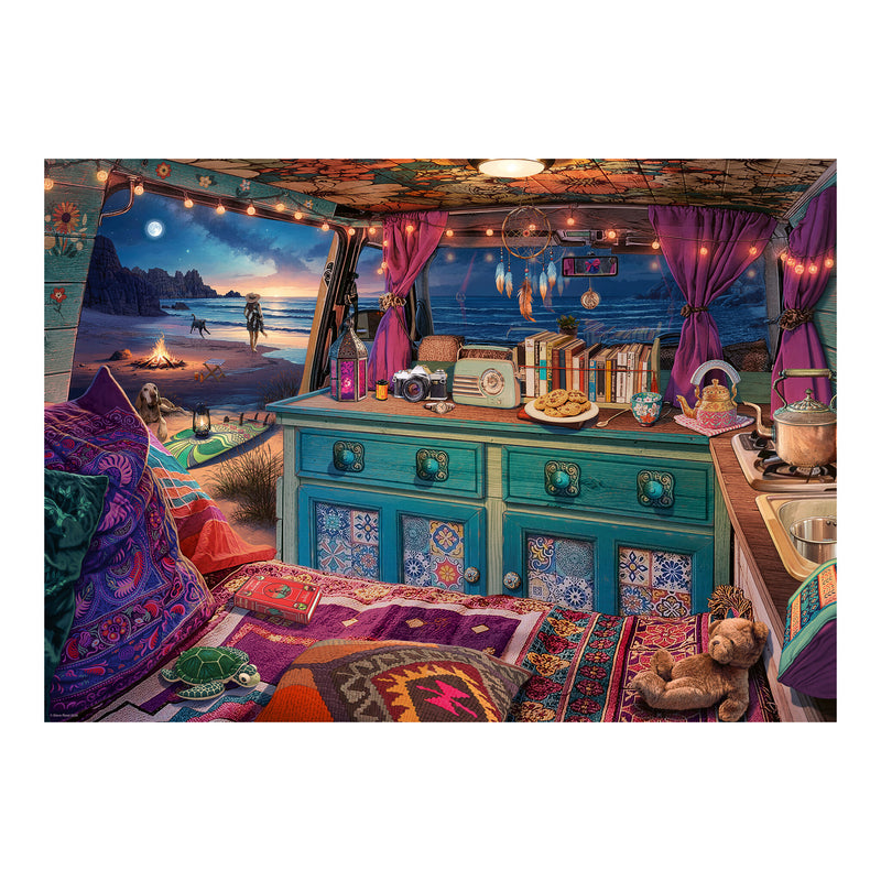 View From My Window No.2 Camper Van 1000 Piece Jigsaw Puzzle