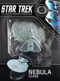 / #16 U.S.S. Honshu NCC-60205 (Nebula Class) Model Die Cast Ship (Eaglemoss / Star Trek), size reference