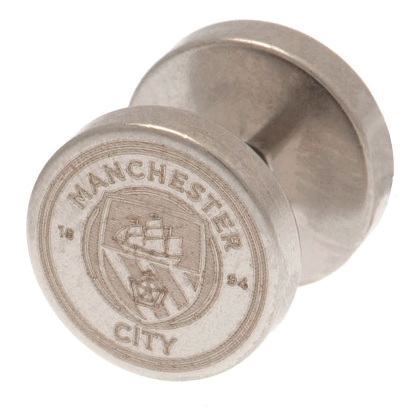 Manchester City FC Stainless Steel Stud Earring, alternate view