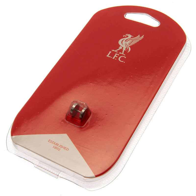 Liverpool FC Stainless Steel Stud Earring CR, side angle