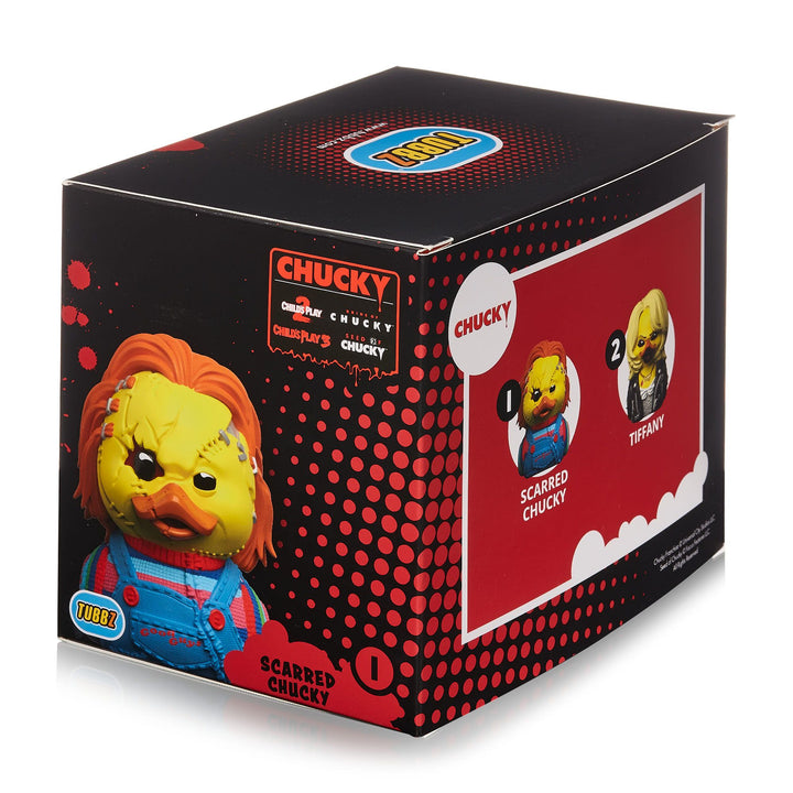 Childs Play Chucky Scarred Boxed Tubbz