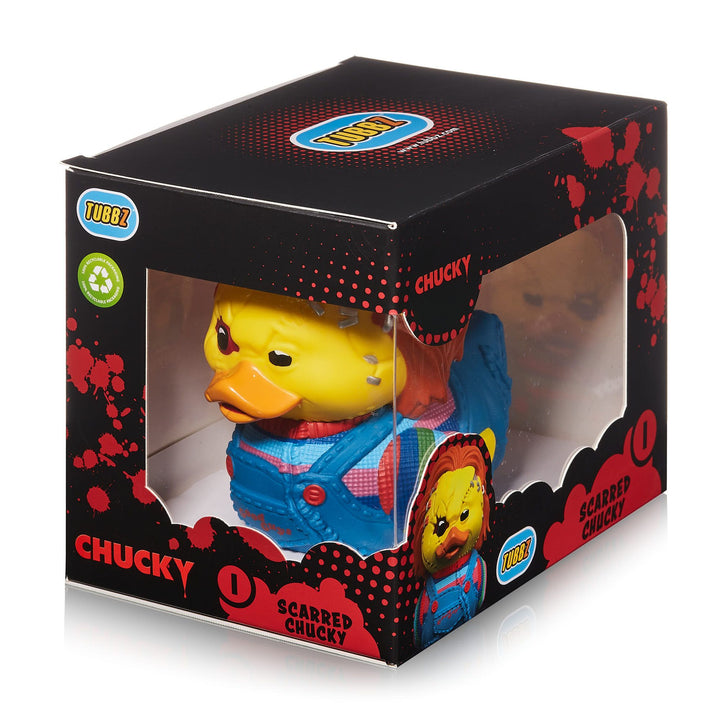 Childs Play Chucky Scarred Boxed Tubbz