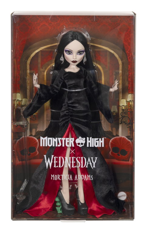 Monster High x Wednesday Collectible Doll Morticia Addams - Image