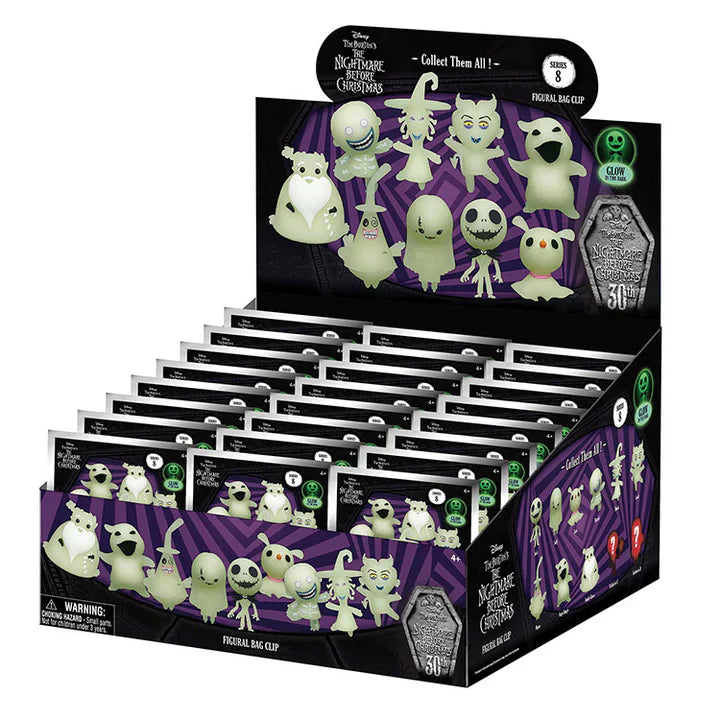 Nightmare Before Christmas Series 8 3D Collectible Keychain, side angle