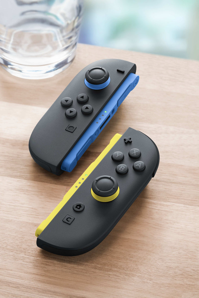 Nintendo Joy-Con 2 Pair Blue and Light Yellow for Nintendo Switch 2 close up detail