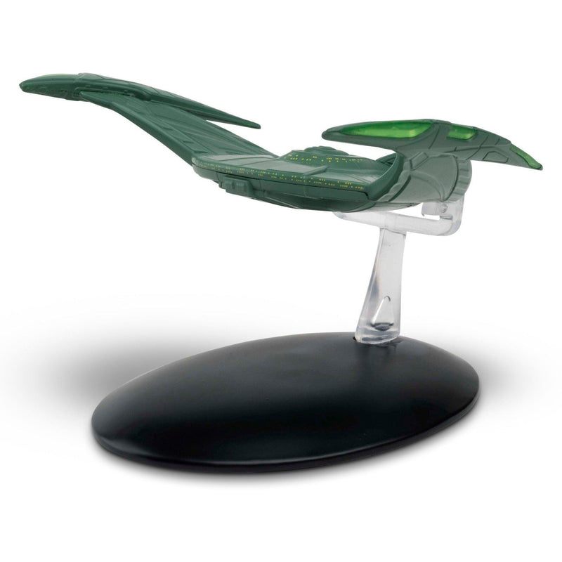 Romulan Bird-Of-Prey (2152) Starship Model Die Cast Ship (Eaglemoss / Star Trek), in display