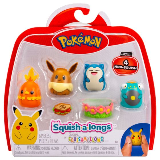 Squishalongs - Pokemon 4 Pack (Style 1) W1