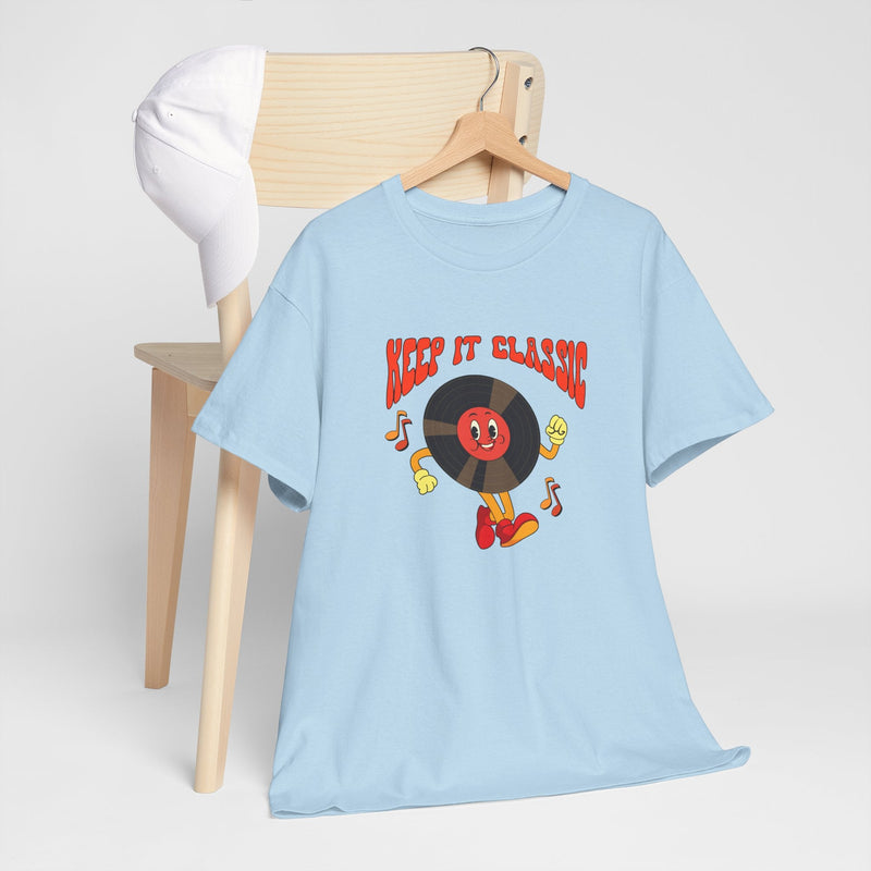 'Keep It Classic' Retro T-Shirt, size reference