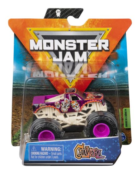 Monster Jam Die-Cast Vehicle 1:64 Scale Assorted, rear view